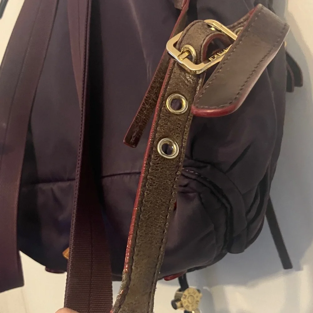MZ Wallace Marlena Plum Purple Nylon Bedford Medium Backpack